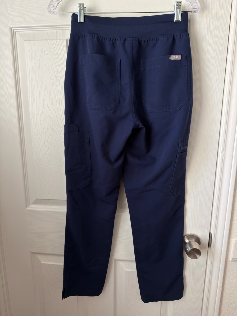 FIGS Yola Navy Blue High Rise Skinny Scrub Pants XS/P Petite - Picture 3 of 7